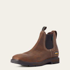 Ariat Groundbreaker Chelsea Wide Square Toe Waterproof Work Boot Men