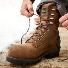 Ariat Powerline 8" 400G Waterproof 400g Composite Toe Work Boot Men