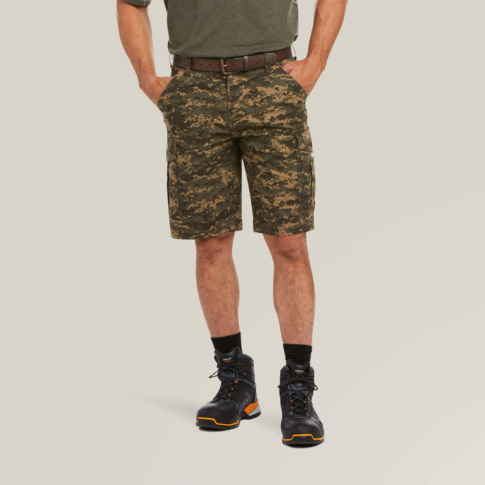 Ariat Rebar DuraStretch Made Tough Cargo 11" Short Men