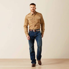 Ariat Solid Twill Fitted Shirt Men