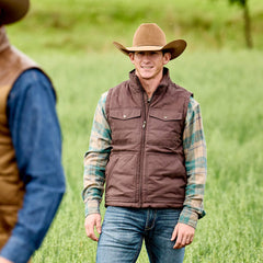 Ariat Western Quilted Vest Men