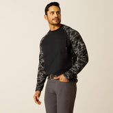 Ariat FR AC Stretch Camo Baseball T-Shirt Men