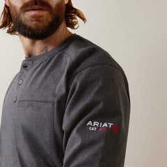 Ariat FR Air Refinery Row Graphic Henley Top Men