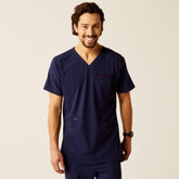 Ariat Derham 6 Pocket Scrub Top Men