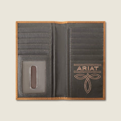 Ariat Patchwork Embroidered Logo Rodeo Wallet Men