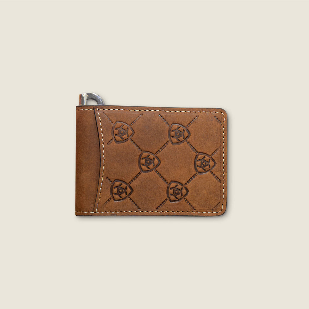 Ariat Ariat Logo Print Money Clip Wallet Men