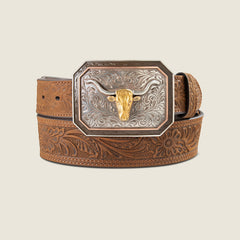 Ariat Floral Embossed Belt Men