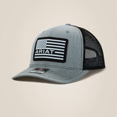 Ariat Usa flag patch logo cap Men