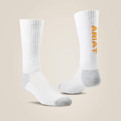 Ariat Premium Ringspun Cotton Mid Calf Work Sock 3 Pair Pack Men|Women