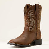 Ariat Round Up Filly Wide Square Toe Western Boot Women|Trends