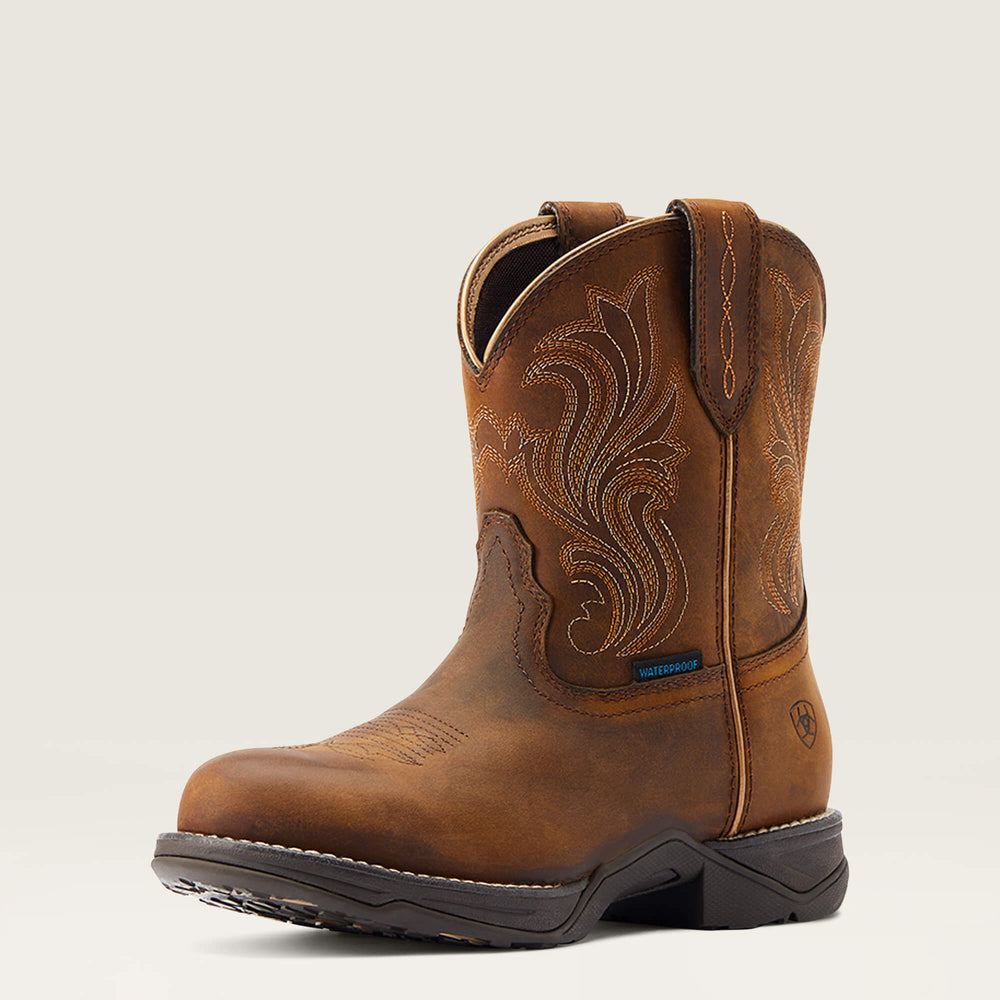 Ariat Anthem Round Toe Shortie Waterproof Western Boot Women