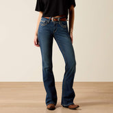 Ariat R.E.A.L. Mid Rise Stretch Entwined Festival Boot Cut Jean Women
