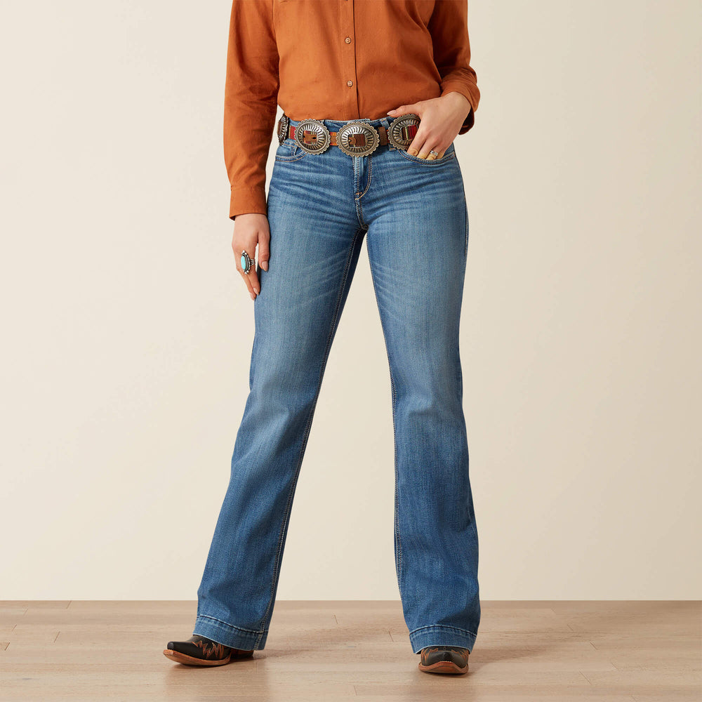 Ariat Perfect Rise Isabelle Wide Trouser Jeans Women|Trends
