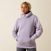 Ariat Rebar Lightweight Logo 1/2 Zip Hoodie Women