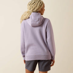 Ariat Rebar Lightweight Logo 1/2 Zip Hoodie Women