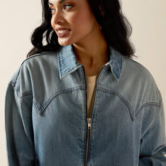 Ariat Cheyenne Denim Bomber Jacket Women|Trends