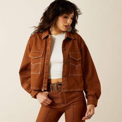 Ariat Boxy Cropped Denim Jacket Women|Trends