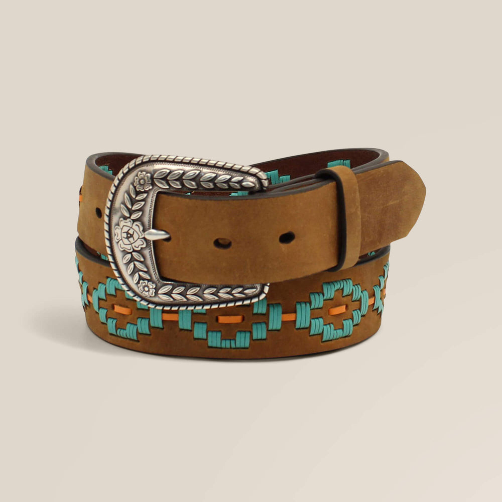 Ariat Turquoise Diamond Embroidery Belt Women|Trends