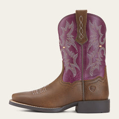 Ariat Tombstone Wide Square Toe Western Boot Kids