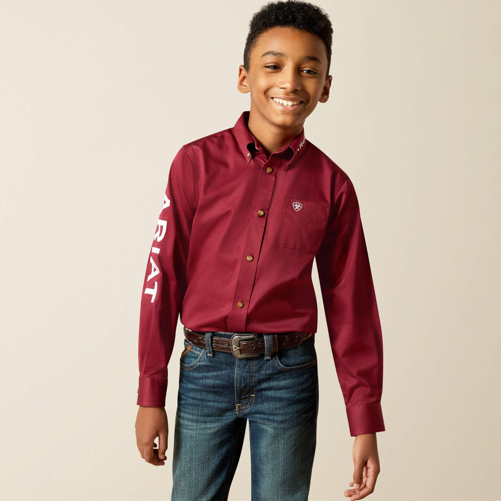 Ariat Team Logo Twill Classic Fit Shirt Kids