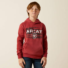 Ariat Ariat Liquid Stamp Flag Hoodie Kids