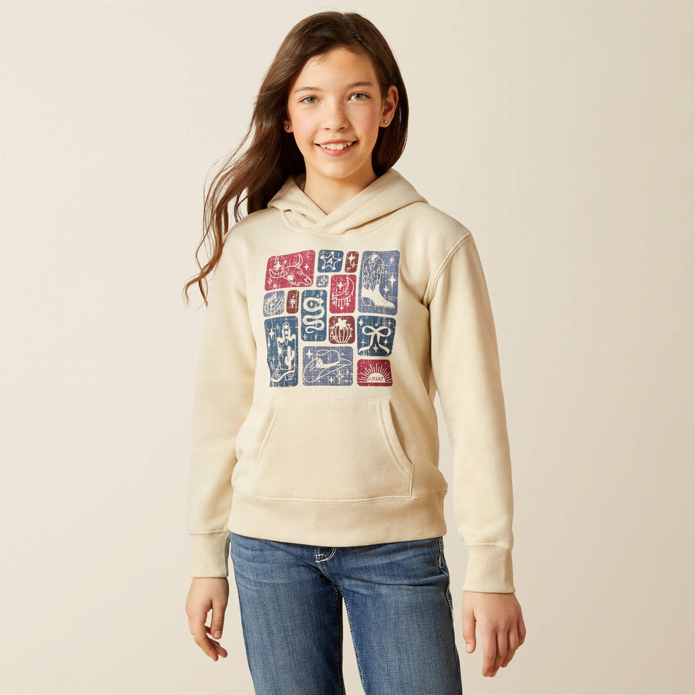 Ariat Western Blocks Hoodie Kids