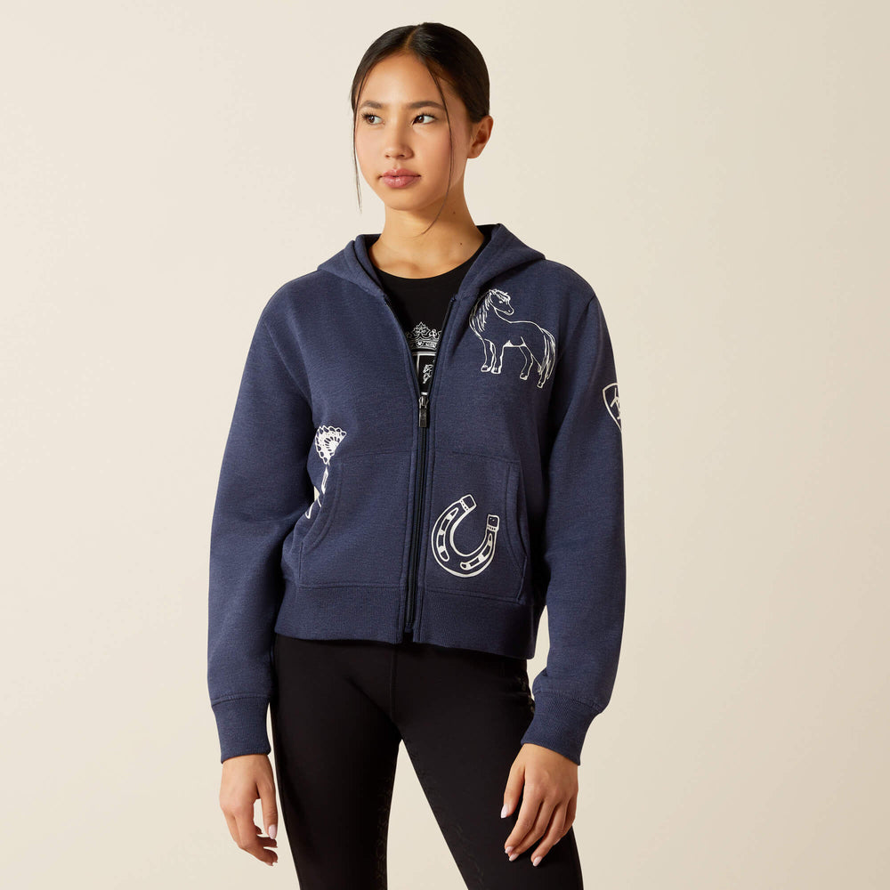 Ariat Spiffy Full Zip Sweatshirt Kids
