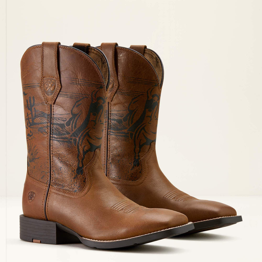 Ariat Sport PBR Wide Square Toe Cowboy Boot Men