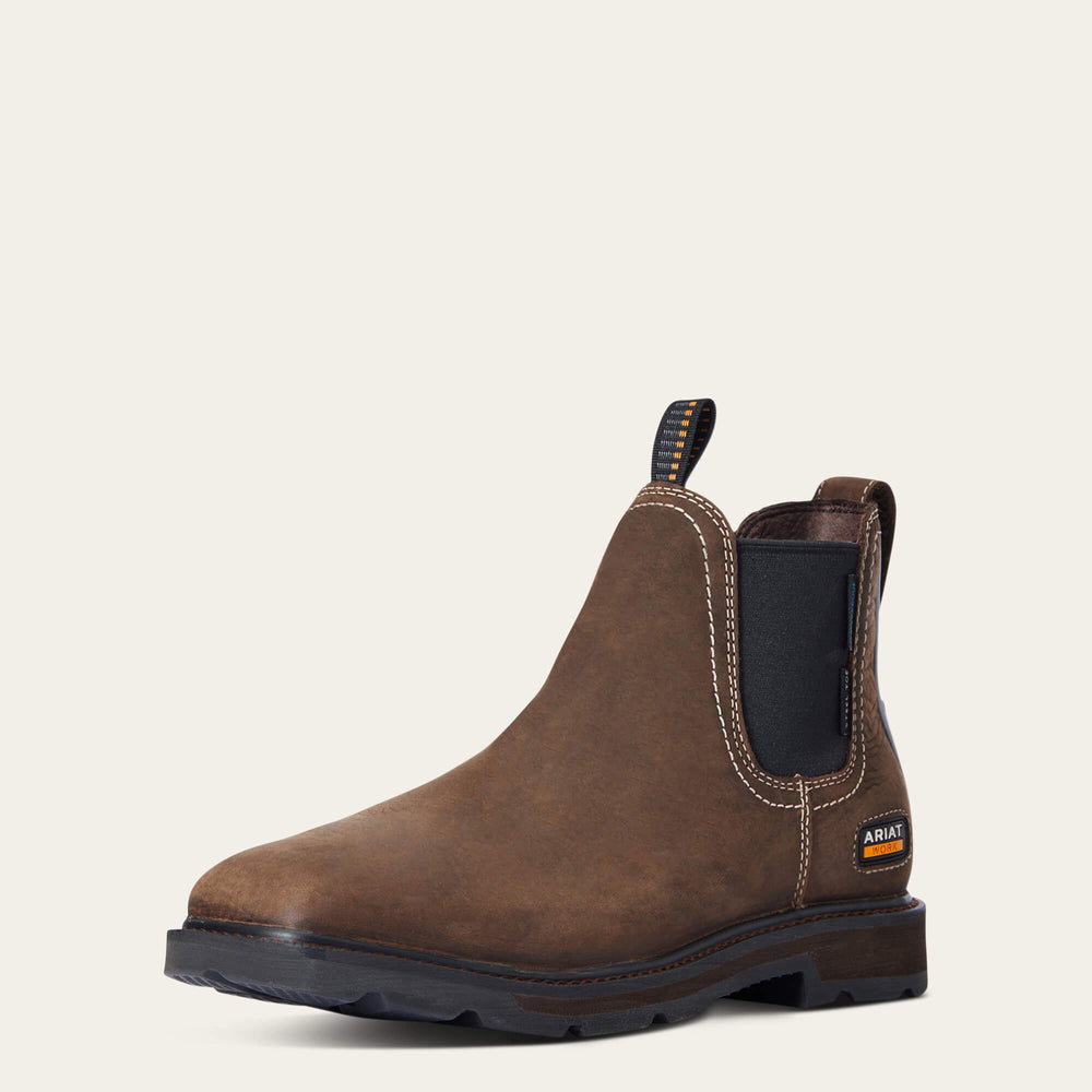 Ariat Groundbreaker Chelsea Wide Square Toe Waterproof Steel Toe Work Boot Men