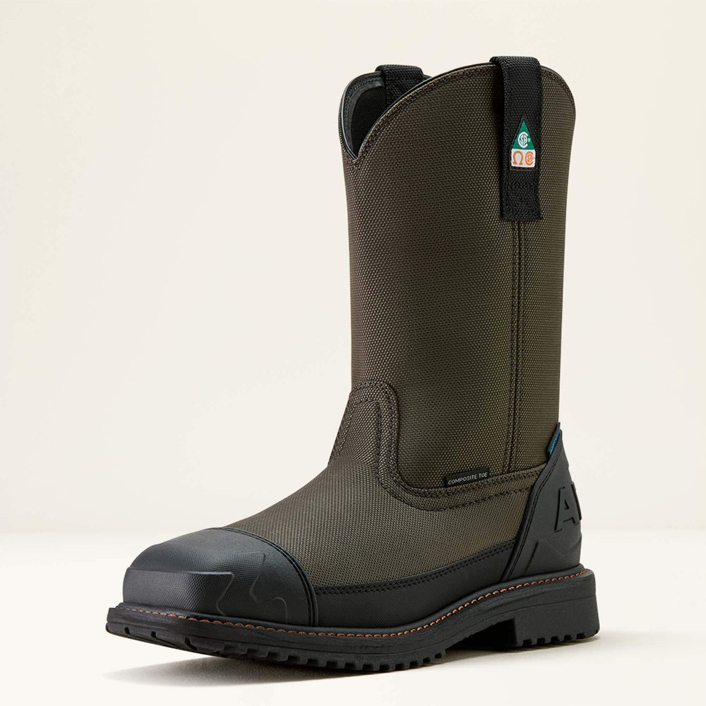 Ariat RigTEK Wildcat Pull-On CSA Waterproof Wide Square Toe Composite Toe Work Boot Men