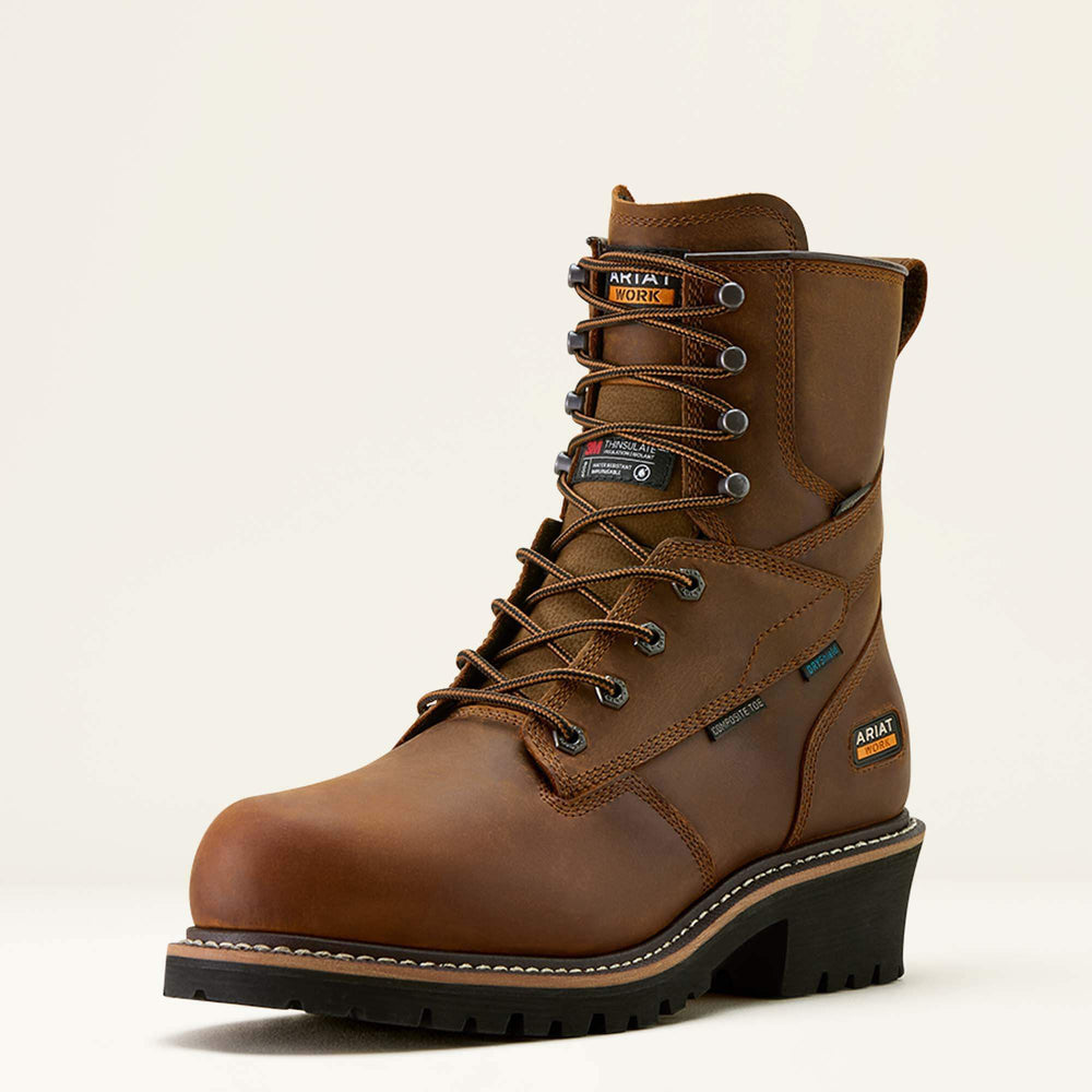 Ariat Logger Shock Shield Waterproof Insulated Composite Toe Work Boot Men