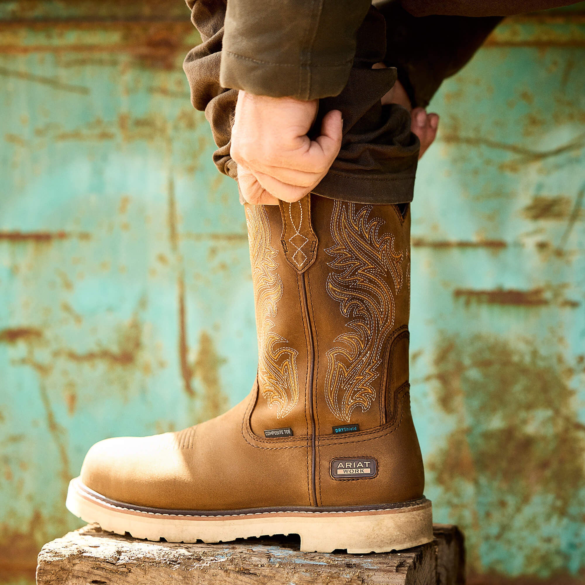 Ariat Logger Shock Shield Waterproof Work Boot Men
