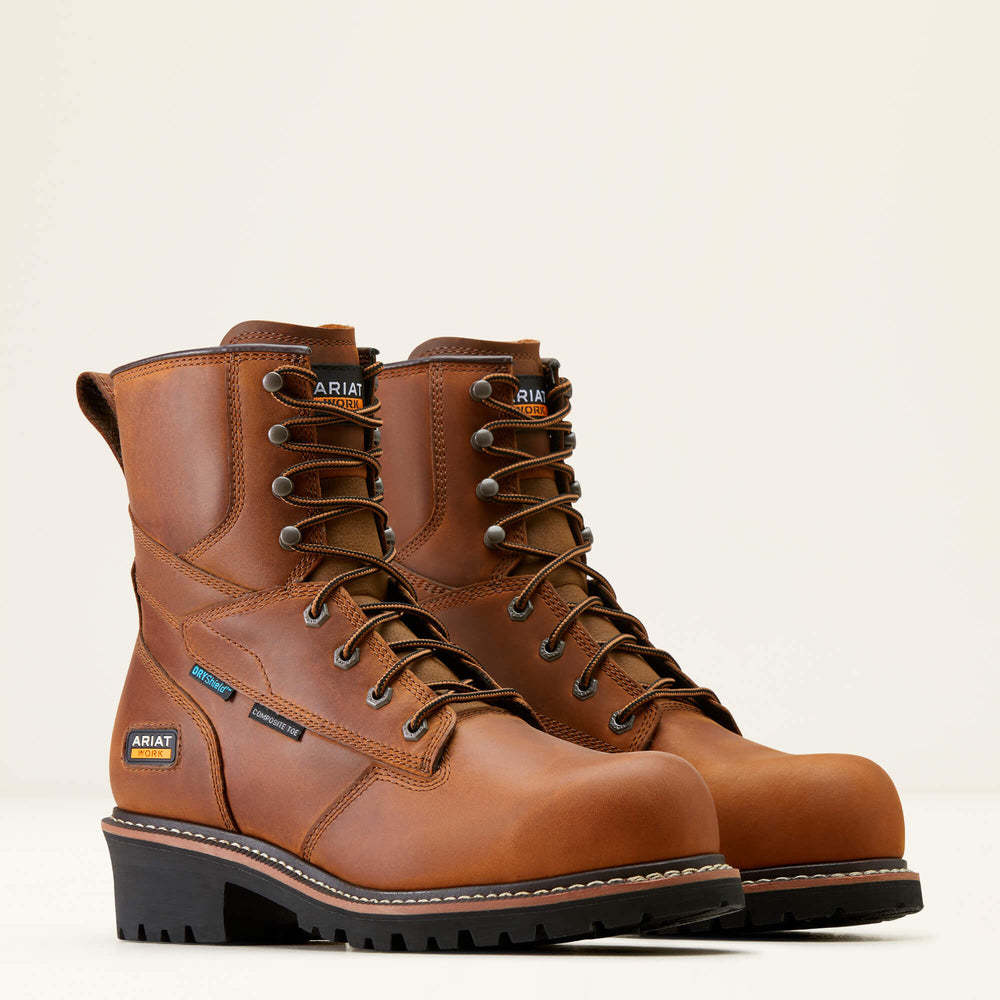 Ariat Logger Shock Shield Waterproof Composite Toe Work Boot Men