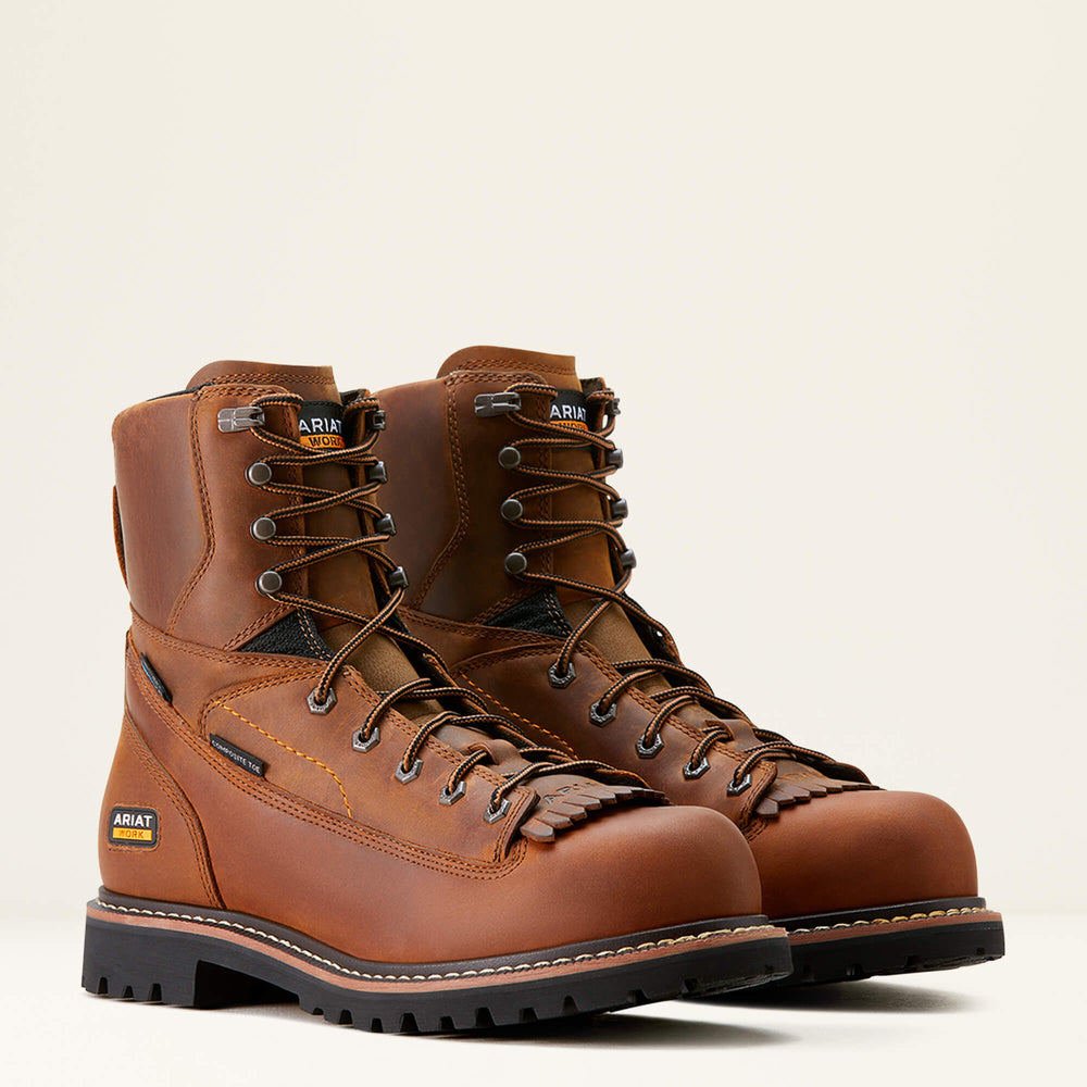 Ariat Longview Shock Shield 8" Waterproof Composite Toe Work Boot Men