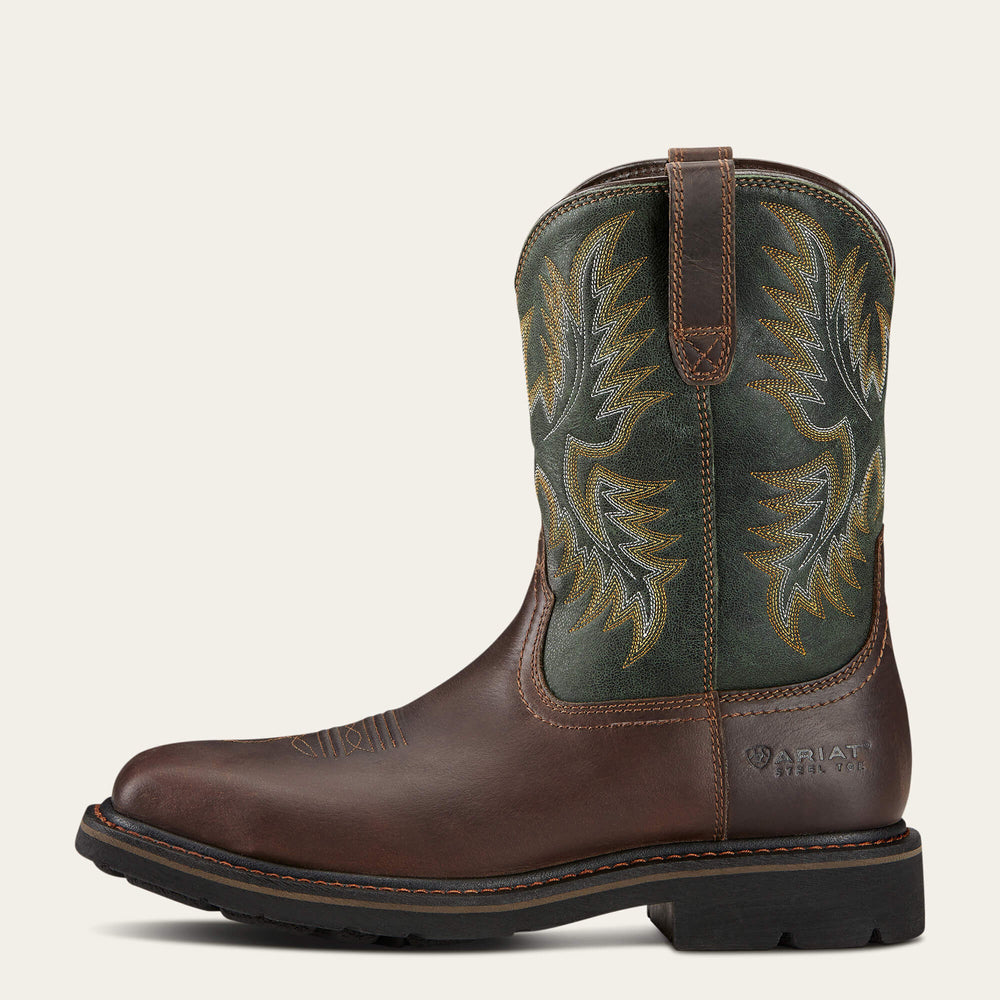 Ariat Sierra Wide Square Toe Steel Toe Work Boot Men