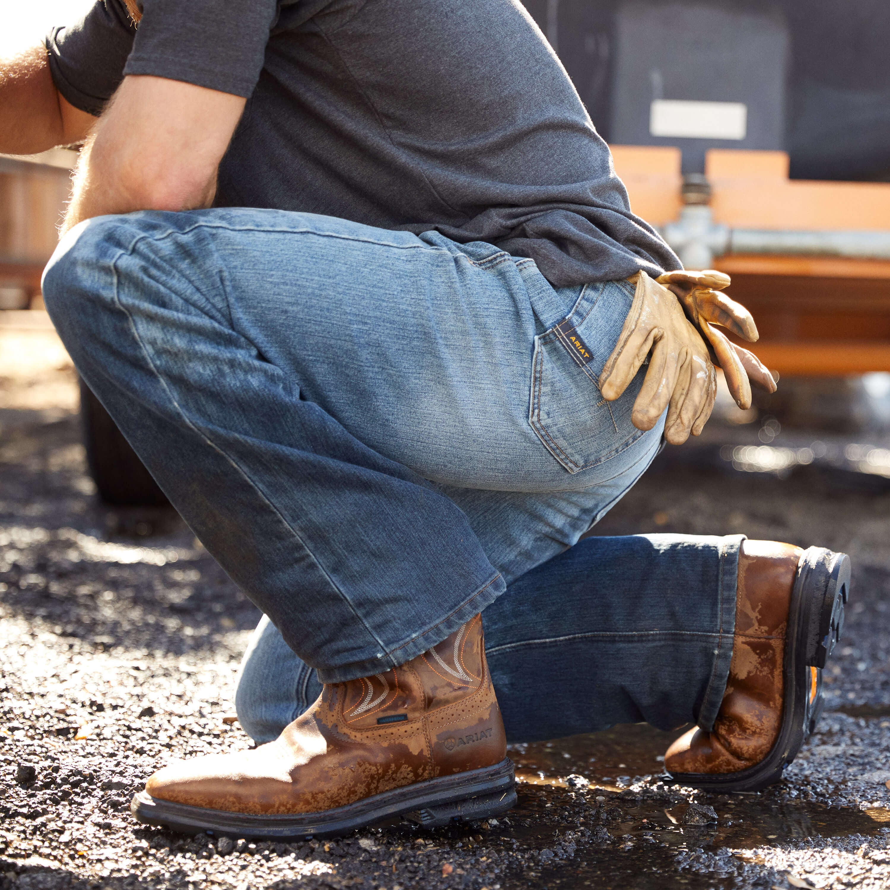 Ariat Sierra Shock Shield Waterproof Work Boot Men