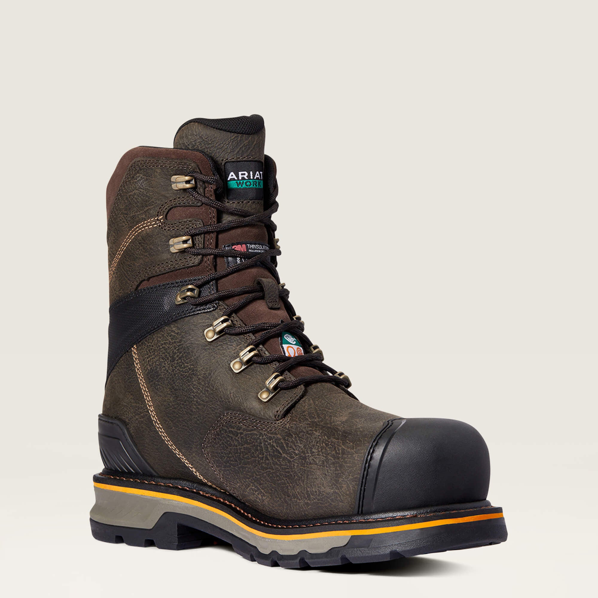 Ariat Stump Jumper 8" CSA Glacier Grip Waterproof 600g Composite Toe Work Boot Men