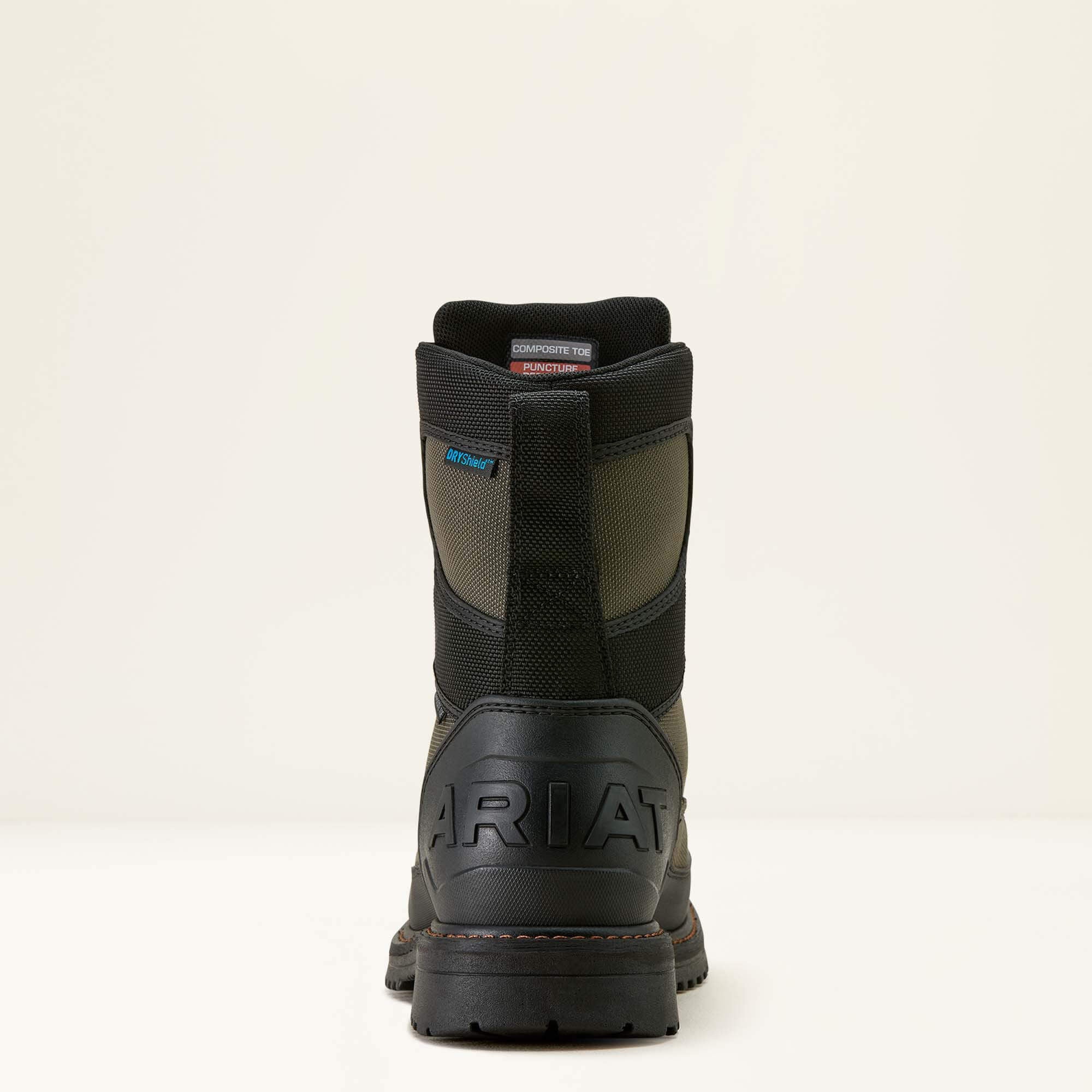 Ariat RigTEK Wildcat BOA 8" CSA Waterproof Wide Square Toe Composite Toe Work Boot Men