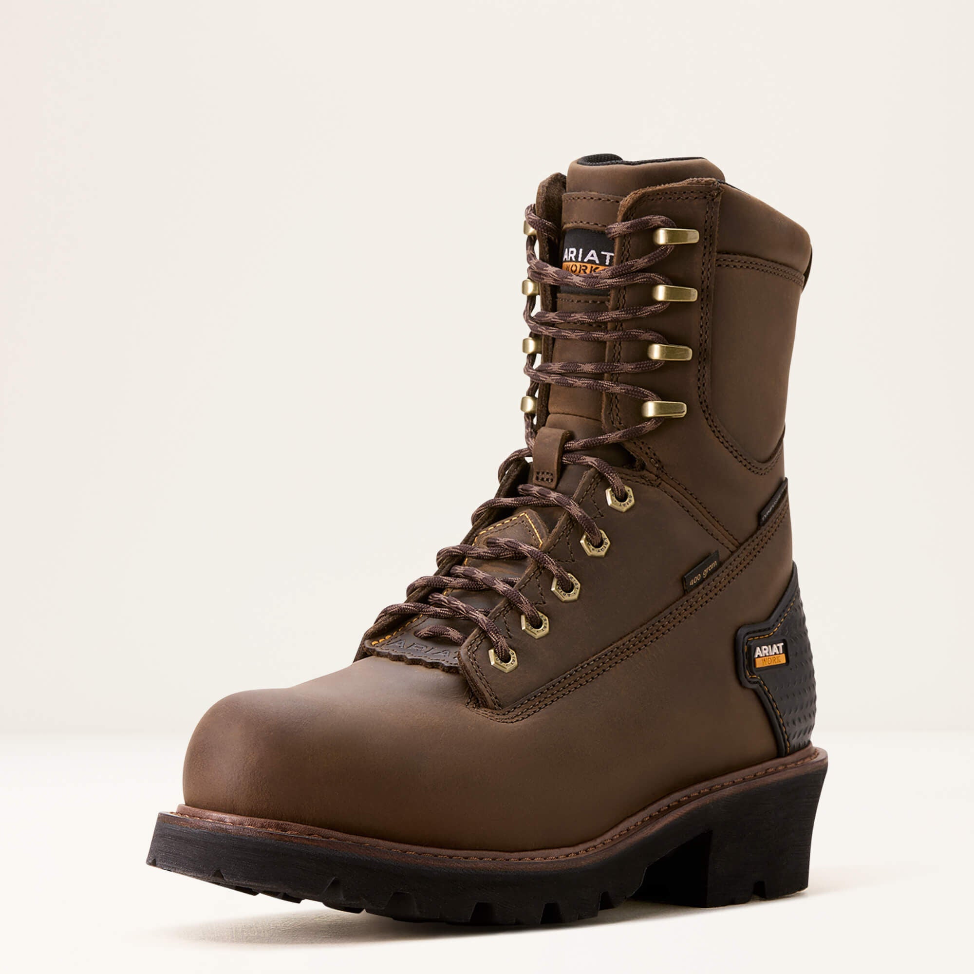 Ariat Powerline 8" 400G Waterproof 400g Composite Toe Work Boot Men