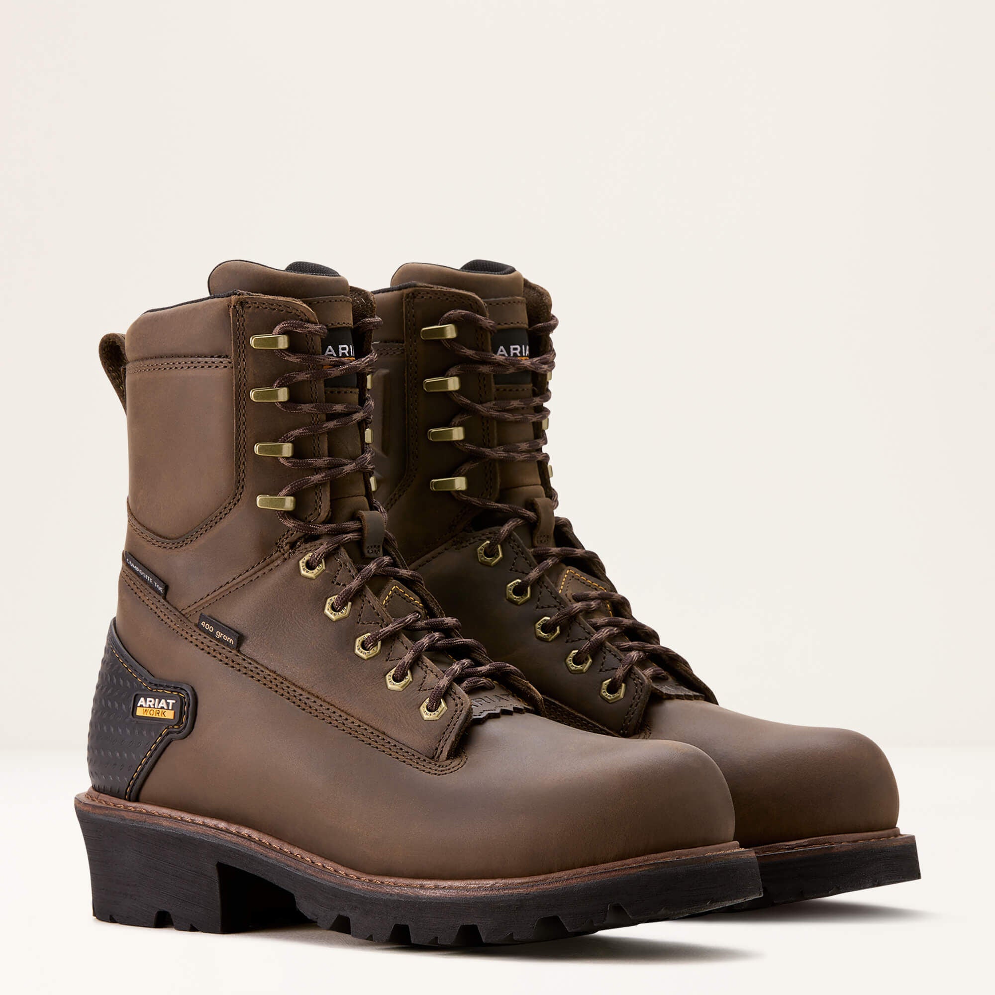 Ariat Powerline 8" 400G Waterproof 400g Composite Toe Work Boot Men