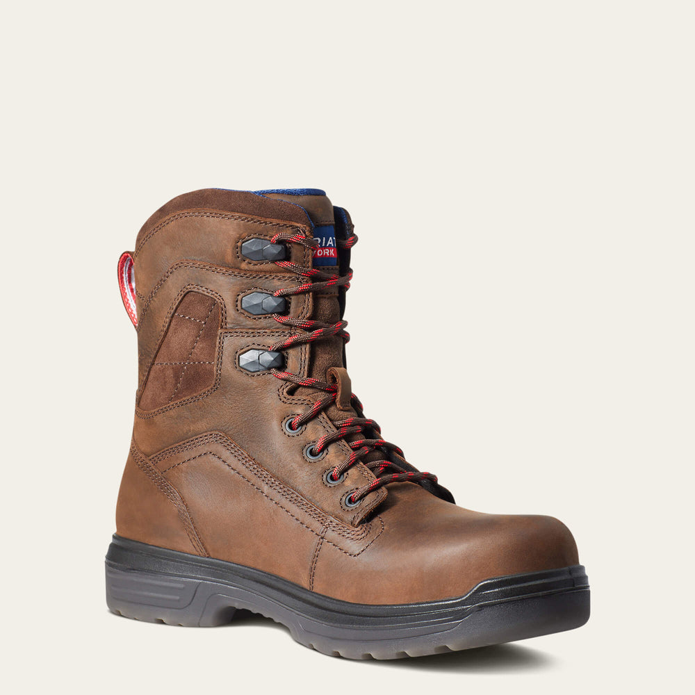 Ariat Turbo 8" USA Assembled Waterproof Carbon Toe Work Boot Men
