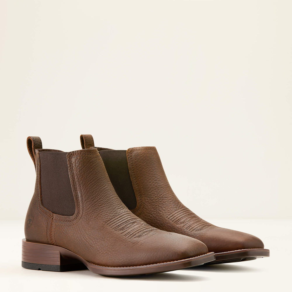 Ariat Booker Chelsea Wide Square Toe Western Boot Men