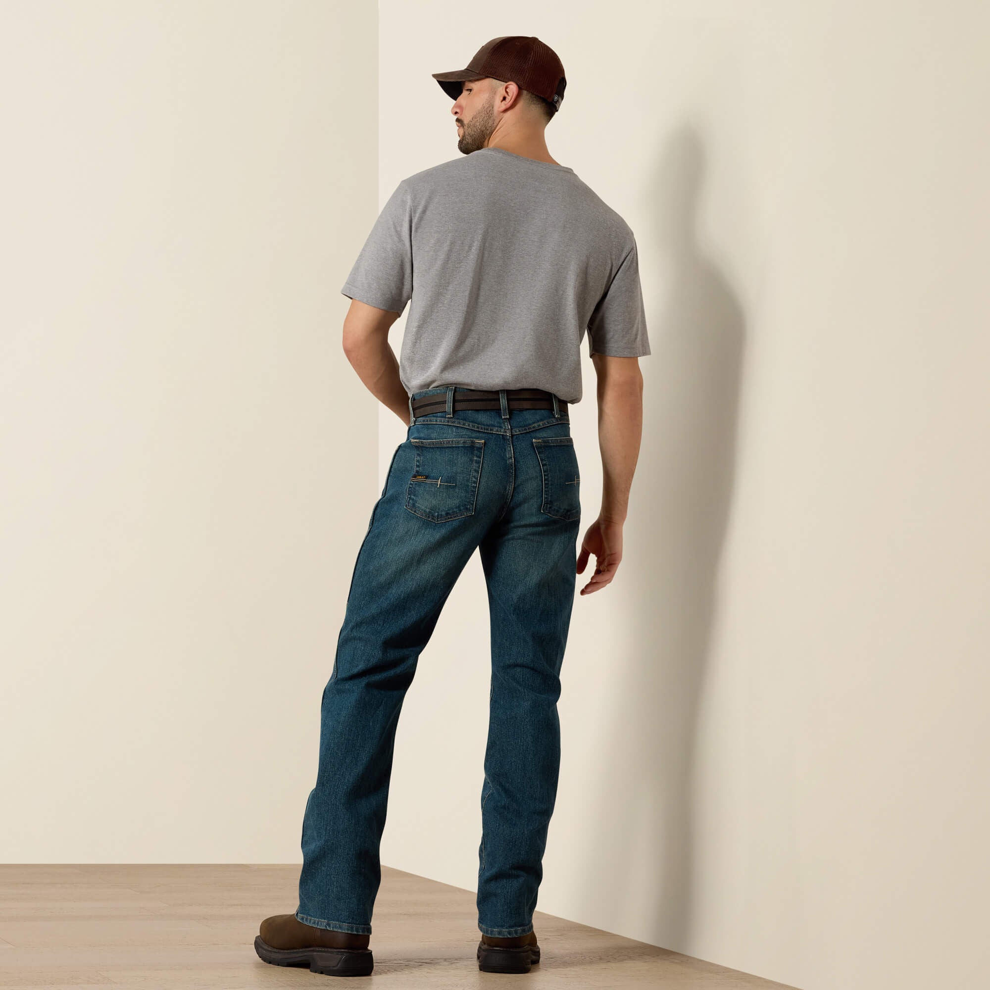 Ariat Rebar M4 Relaxed DuraStretch Basic Boot Cut Jean Men