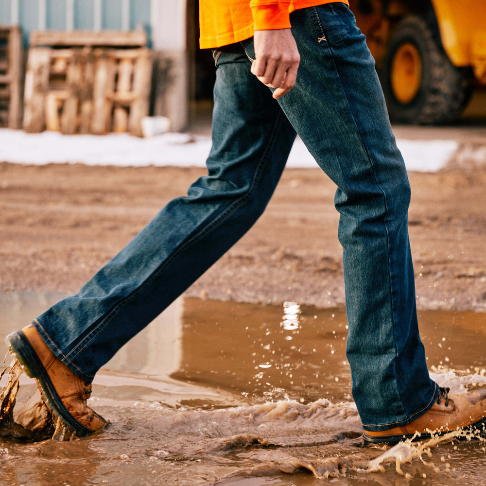 Ariat Men's Low Rise, Bootcut Work Pants - Rebar Denim Men