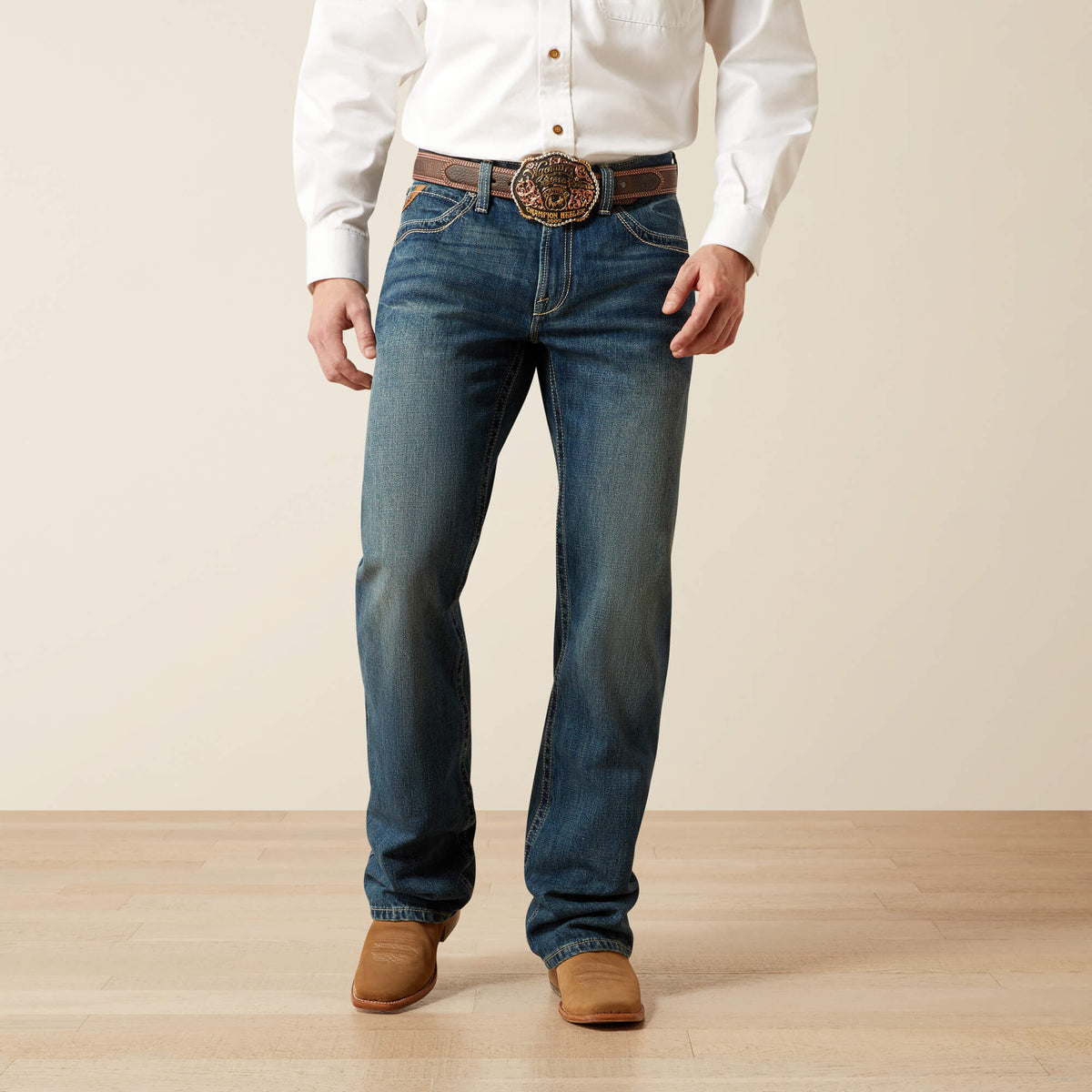 Ariat M4 Low Rise Boundary Boot Cut Jean Men