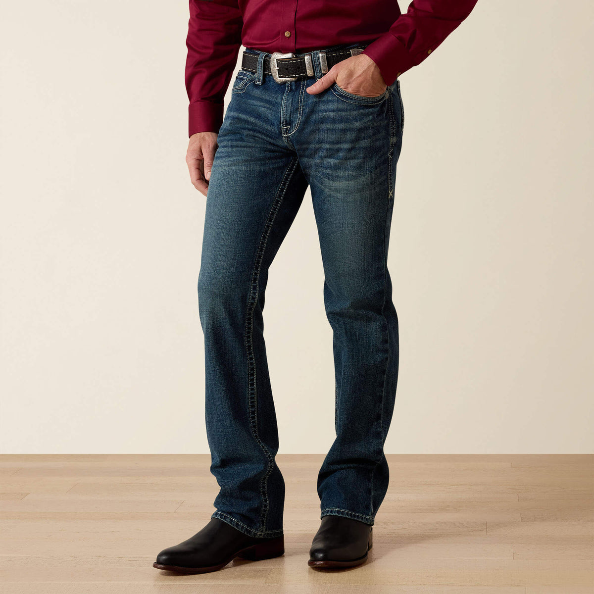 Ariat M7 Rocker Stretch Coltrane Stackable Straight Leg Jean Men|Trends