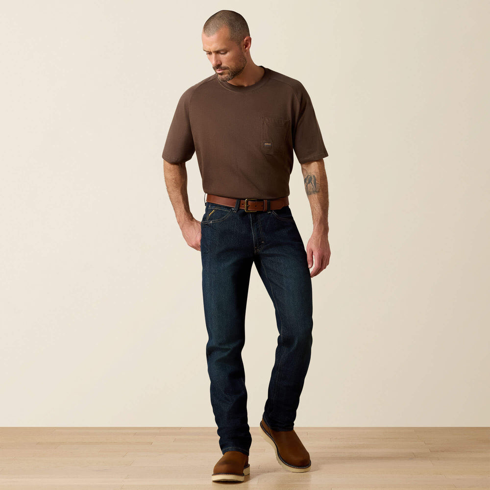 Ariat Rebar M4 Relaxed DuraStretch Basic Stackable Straight Leg Jean Men