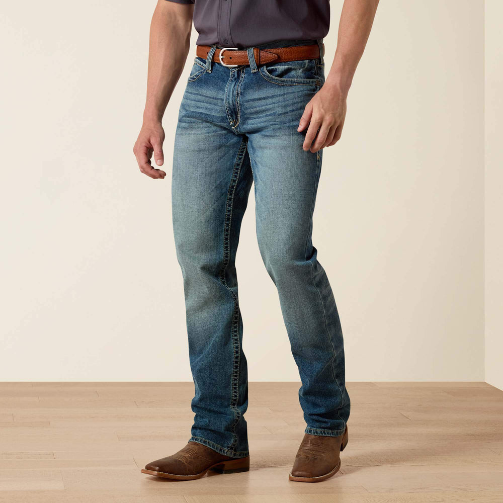 Ariat M4 Low Rise Stretch Shoreway Stackable Straight Leg Jean Men|Trends