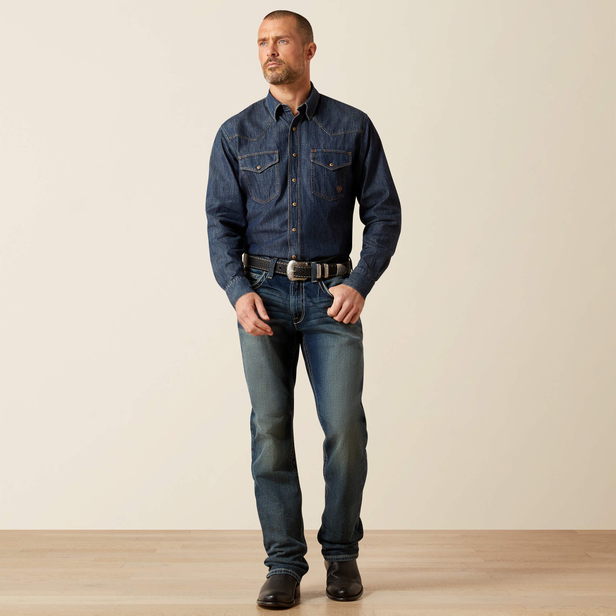 Ariat M5 Slim Stretch Adkins Stackable Straight Leg Jean Men|Trends
