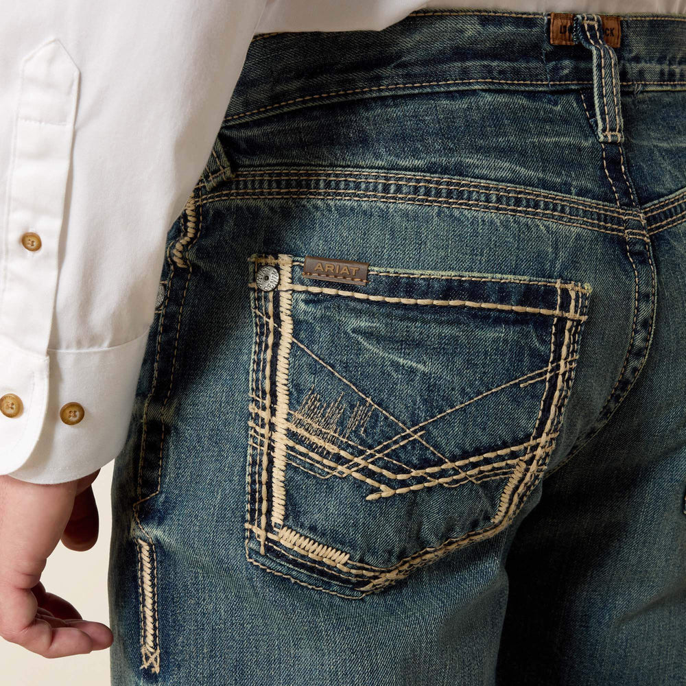 Ariat M5 Slim Gambler Stackable Straight Leg Jean Men|Trends